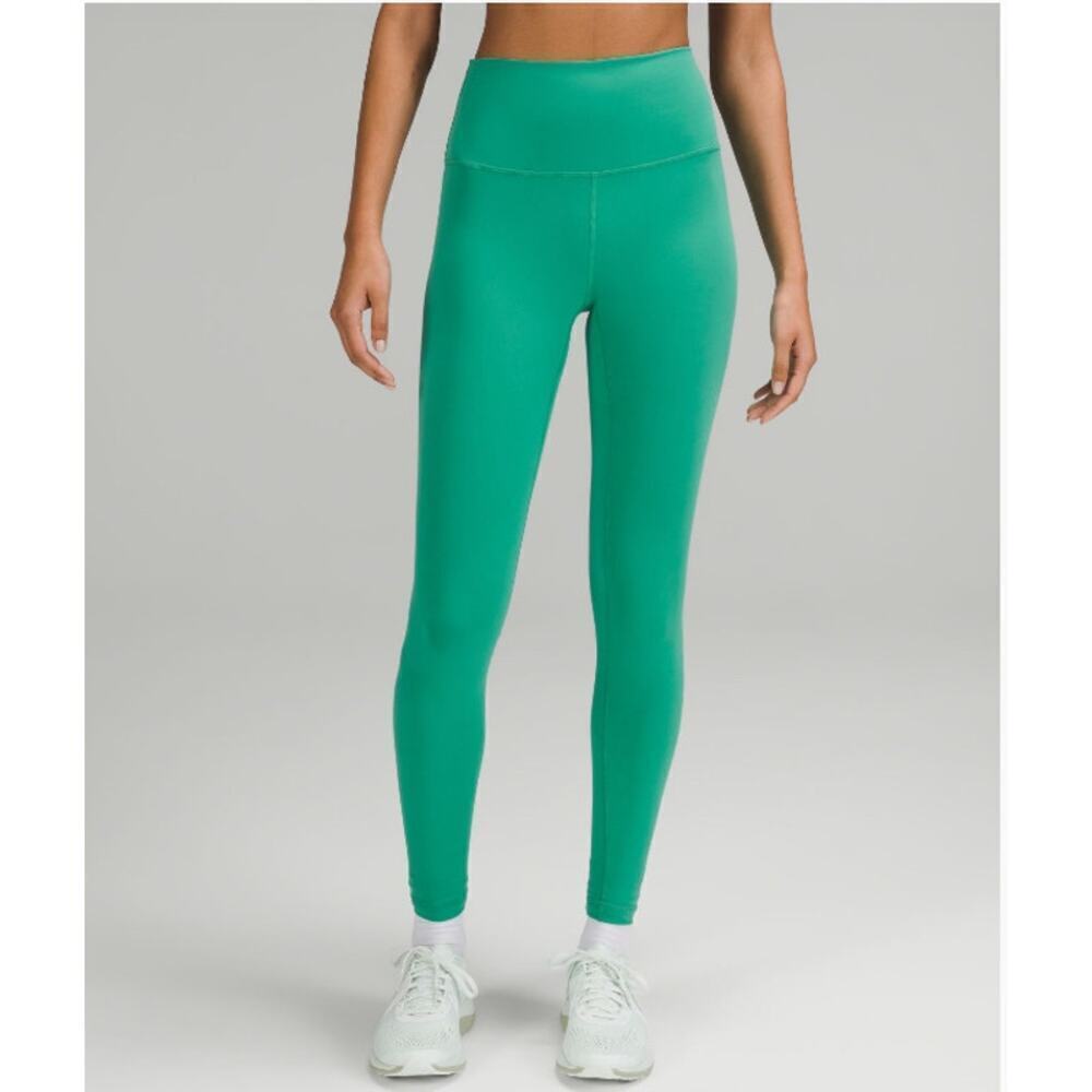 Lululemon Wunder Train Everlux High Rise Stretch Maldives Green 28” Size 14